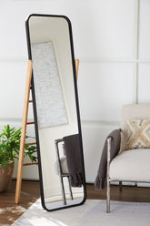 Warmstead Furniture - Ashley Furniture - Bronick Mirror - Floor Mirror / Black/Brown - A8010342